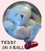 Teddy bear in a ball - gifts for delivery in Cyprus with flowers